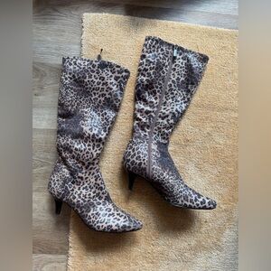 🎄NIB Vintage Impo Cheetah Knee High Boots